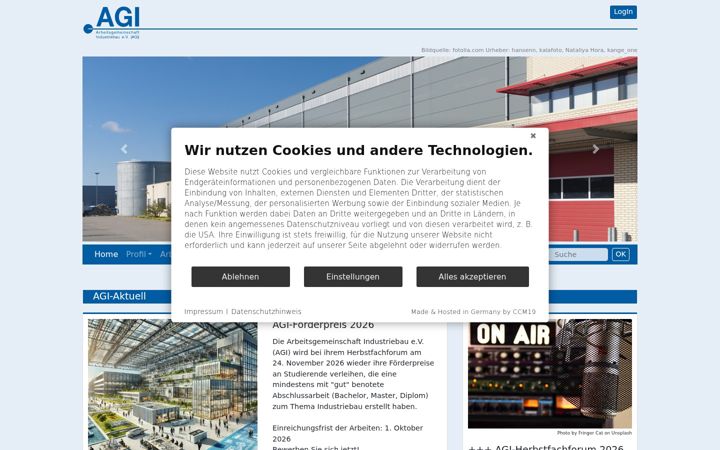 Screenshot ta' agi-online.de
