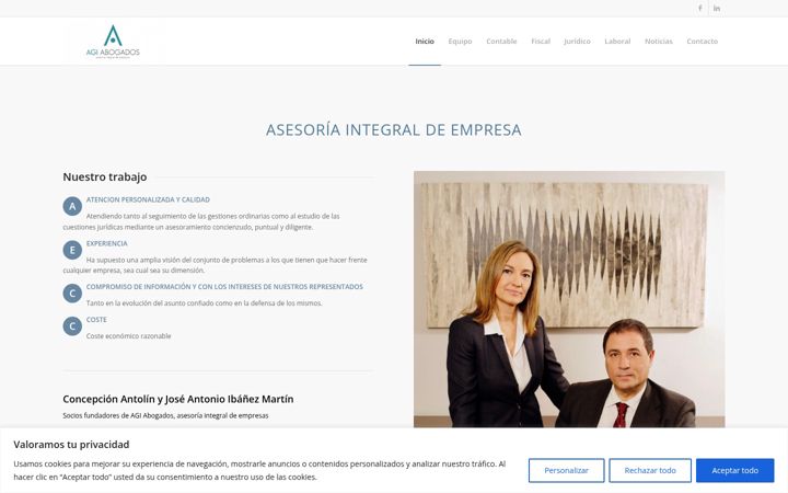 Screenshot of agiabogados.es