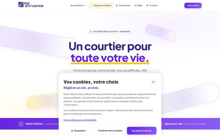 Screenshot of agiassurance.fr