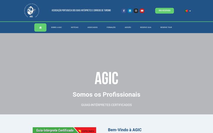 Screenshot of agicportugal.com