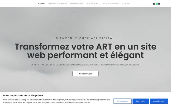 Screenshot of agidigital.fr