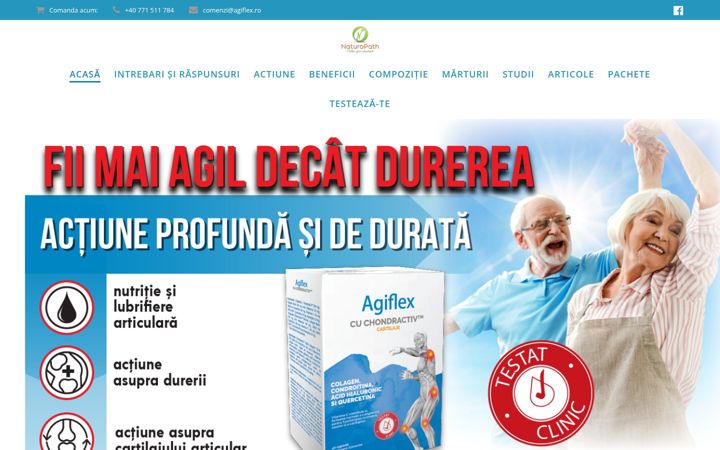 Screenshot of agiflex.ro