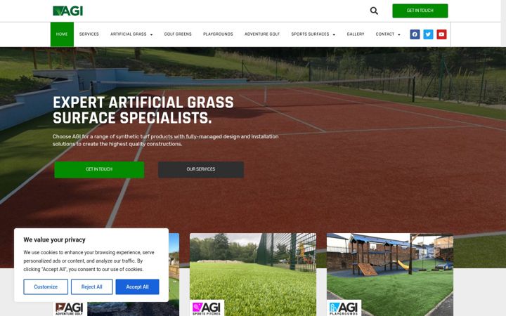 Screenshot of agigrass.com
