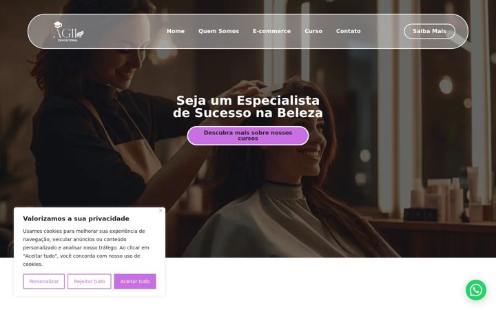 Skærmbillede af agilacademy.com.br