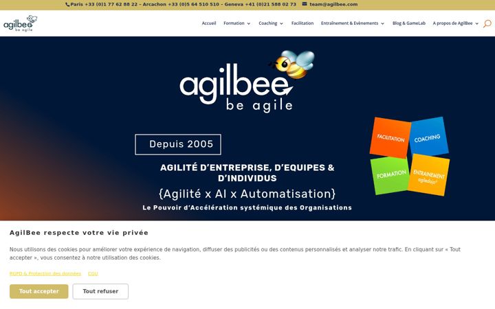 Skærmbillede af agilbee.com