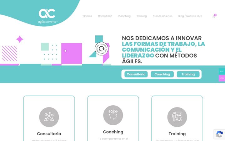 Screenshot of agile-comms.com