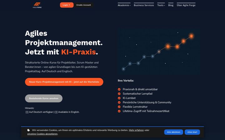 Ekrānuzņēmums no agile-forge.com