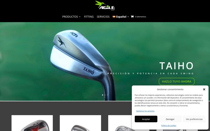 Screenshot of agile-golf.com