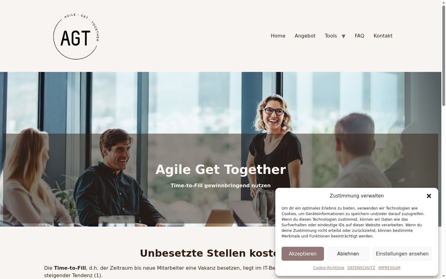 Screenshot tal-banner tal-kunsens muri qabel kwalunkwe interazzjoni