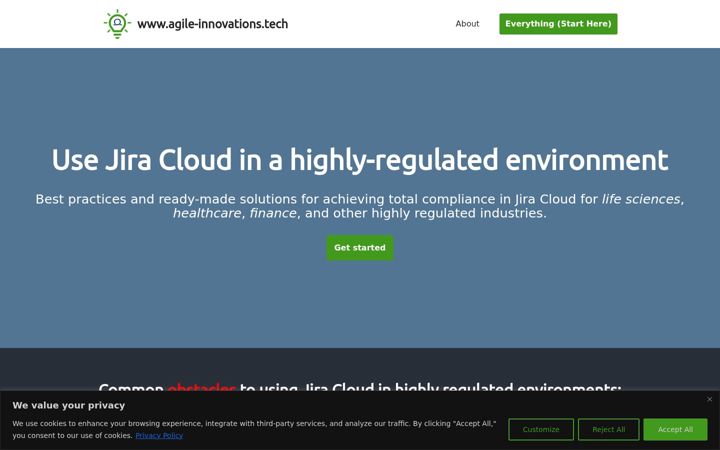 Screenshot of agile-innovations.tech