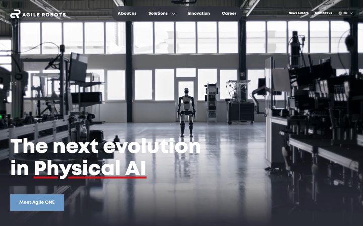 Screenshot of agile-robots.com