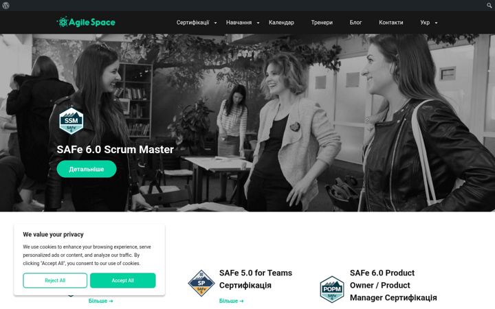 Screenshot of agile-space.com