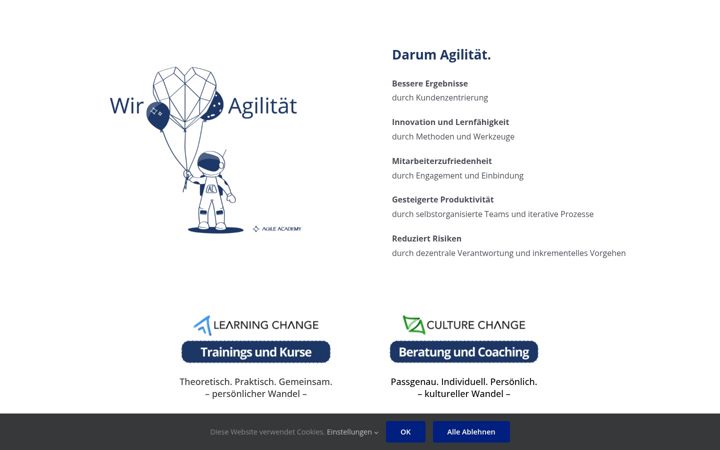 Screenshot of agileacademy.training