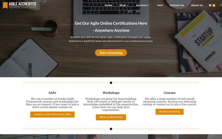 Screenshot of agileaccredited.com