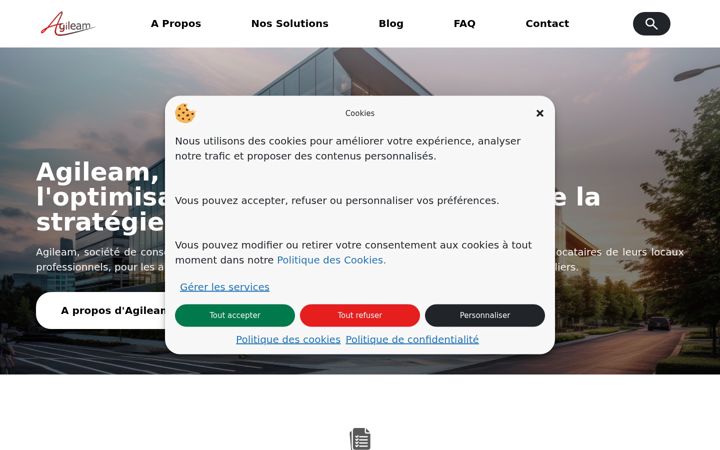 Snímek obrazovky agileam.com