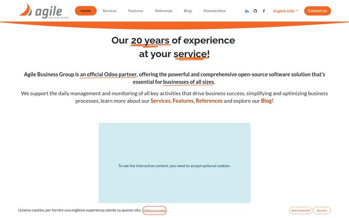 Snímek obrazovky agilebg.com