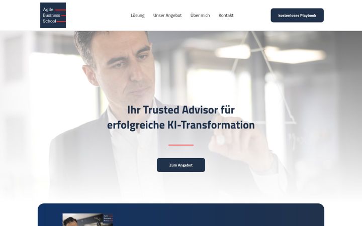Screenshot of agilebusinessschool.de