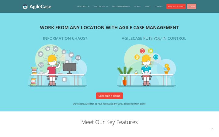 Screenshot of agilecase.com