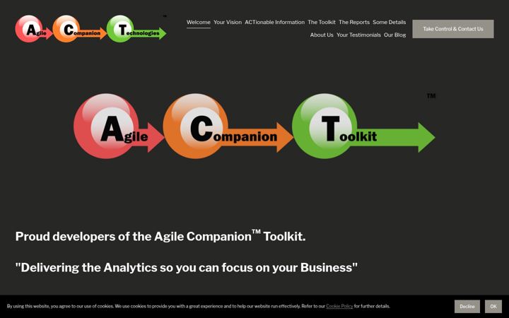 Screenshot von agilecompaniontechnologies.com