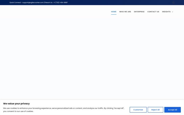 Screenshot of agilecounter.com