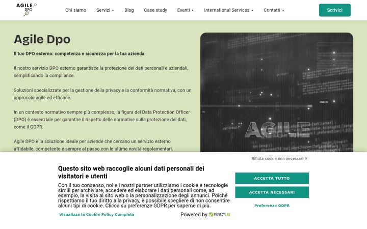 Screenshot του agiledpo.it