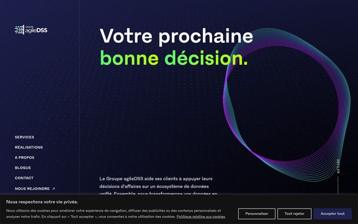 Screenshot of agiledss.com