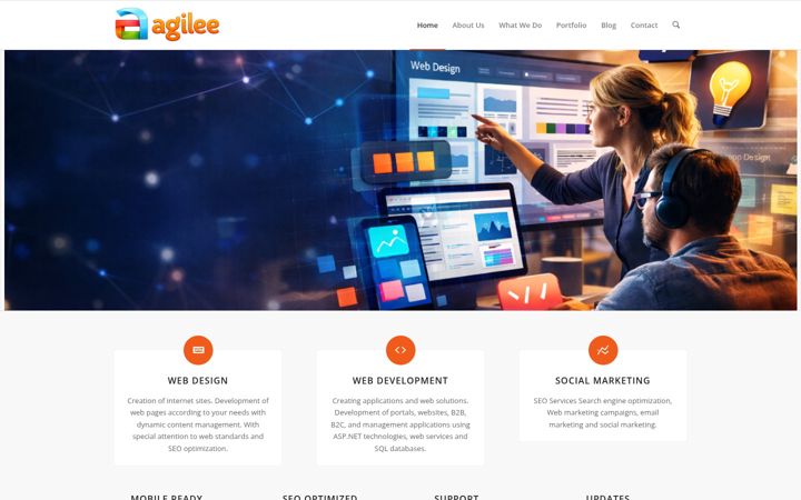 Screenshot of agilee.co.uk