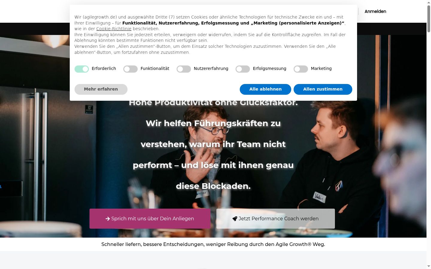 Sutikimo reklamjuostės, rodytos prieš bet kokią sąveiką, ekrano kopija