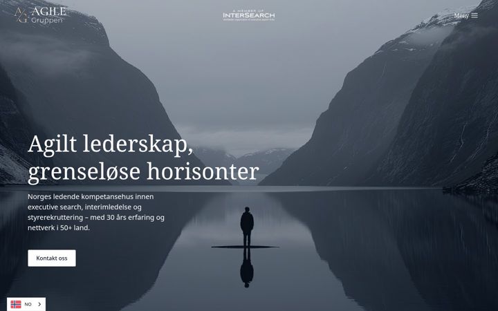 Screenshot of agilegruppen.no