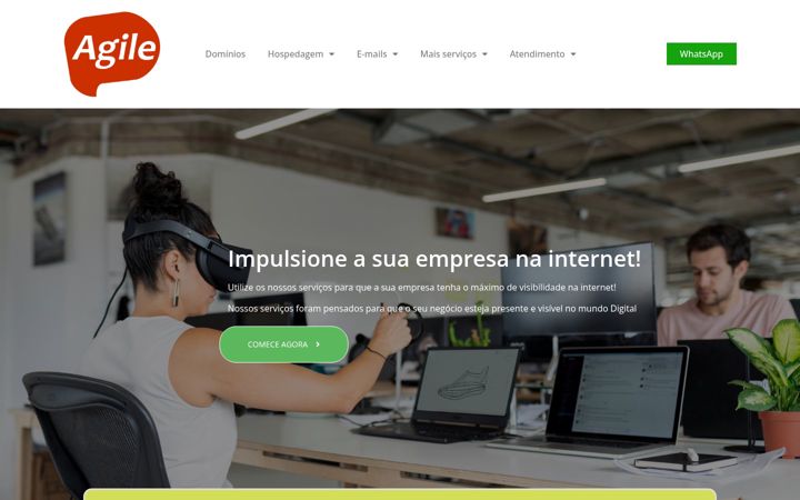 Screenshot of agilehost.com.br