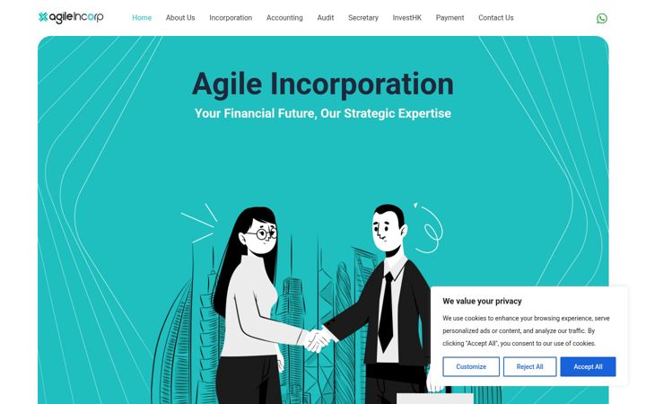 Screenshot of agileincorp.com