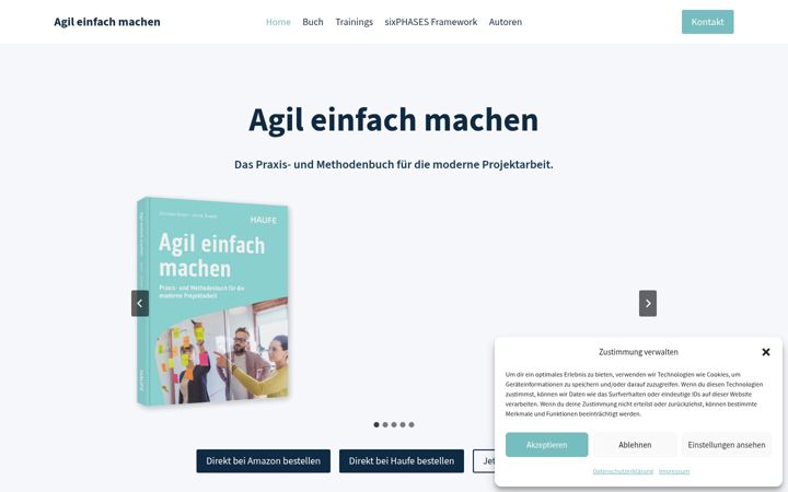 Screenshot of agileinfachmachen.de
