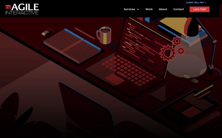 Skærmbillede af agileinteractive.com