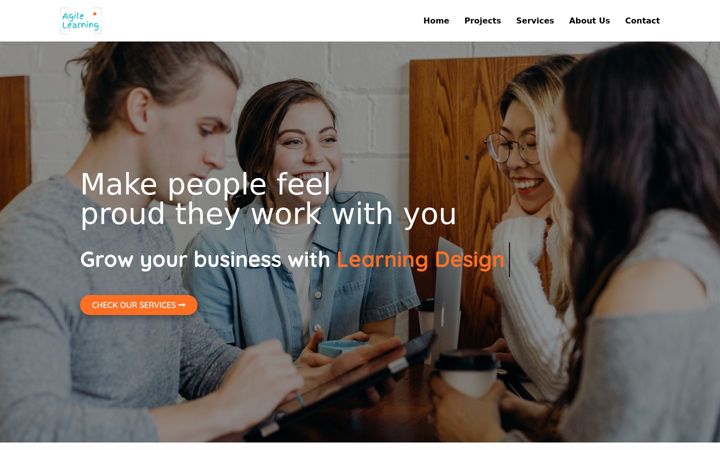 Skærmbillede af agilelearning.ro