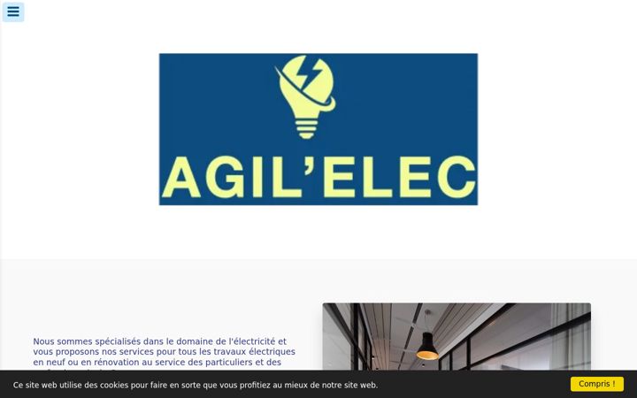 Skærmbillede af agilelec.fr