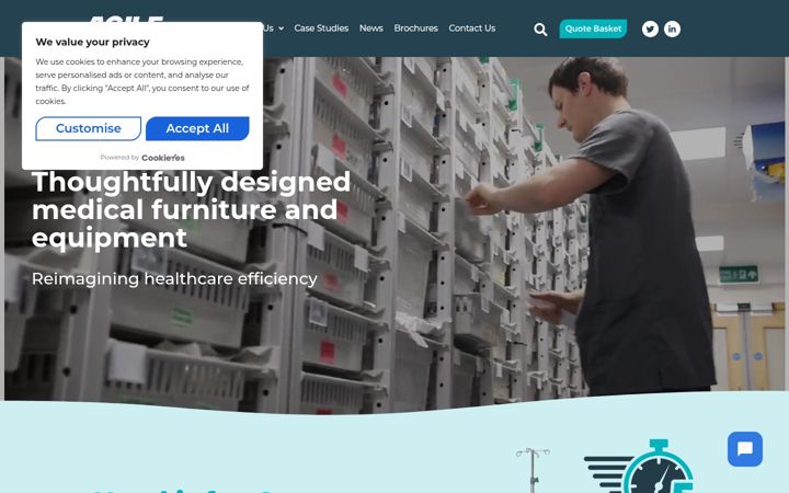 Screenshot of agilemedical.co.uk