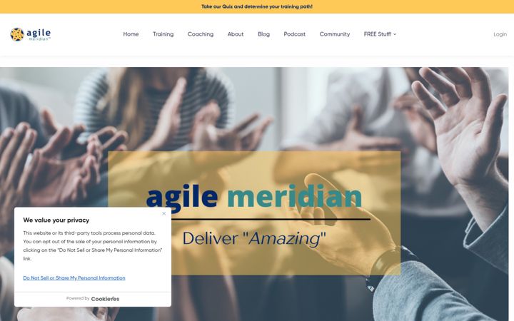 Screenshot of agilemeridian.com