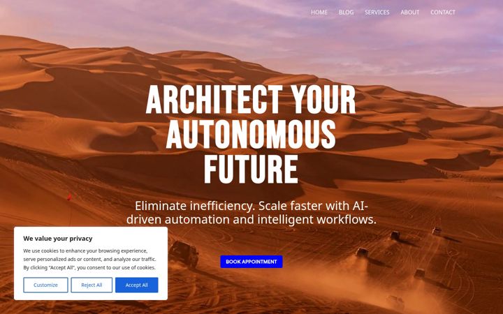 Screenshot of agilentic.com