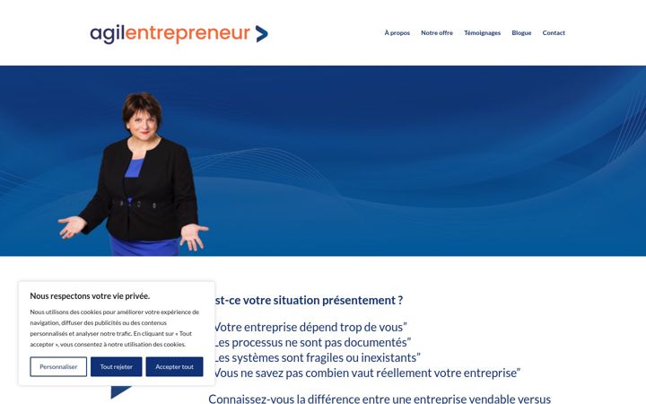 Screenshot of agilentrepreneur.com