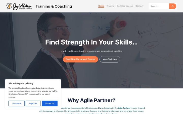 Screenshot of agilepartner.ro