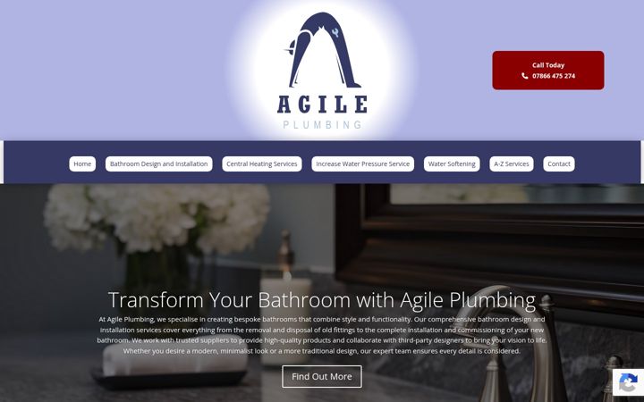 Ekrānuzņēmums no agileplumbing.com
