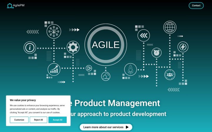 Screenshot of agilepm.se