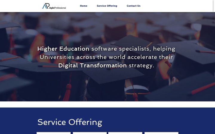 Screenshot of agileprofessional.co.uk