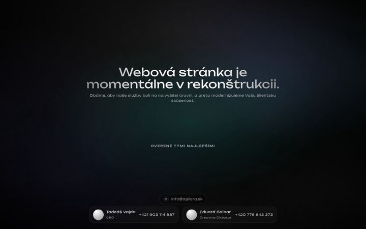 Zrzut ekranu agilera.eu