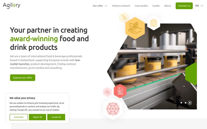 Zrzut ekranu agileryfood.com