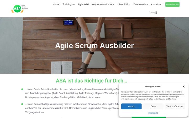 Screenshot of agilescrumausbilder.de