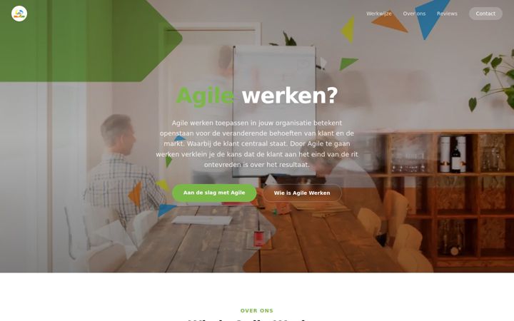 Screenshot of agilewerken.nl