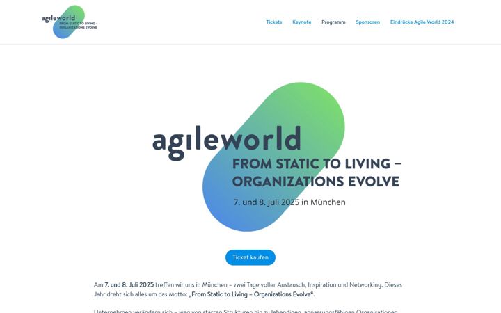 Screenshot of agileworld.de