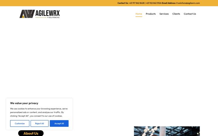 Screenshot of agilewrx.com