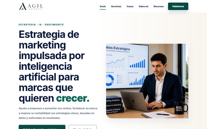 Screenshot of agilgrowth.com